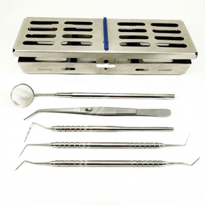 Kit de instrumentos endodoncia para uso Dental, Kit básico de instrumentos endodoncia, pinzas de explorador Dental, mango de espejo, certificado CE PK, Instrumentos dentales personalizados - Product Image 1