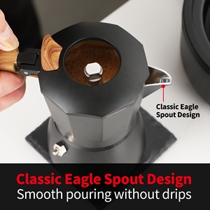 Bán buôn <span class=keywords><strong>Stovetop</strong></span> Moka nồi <span class=keywords><strong>espresso</strong></span> <span class=keywords><strong>maker</strong></span> <span class=keywords><strong>2</strong></span> ly Mocha nồi áp lực cao đôi-van Moka nồi - Product Image 3