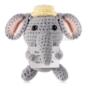 LI Juguetes de Ganchillo Hechos a Mano, Muñecos Amigurumi, Llaveros de Ganchillo, Juguetes de Frutas Tejidos con Tarjetas de Afirmaciones Positivas, Muñecos Antiestrés - Product Image 4