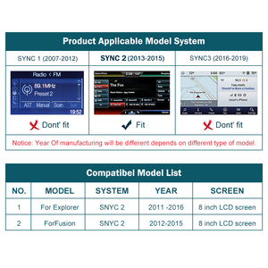 Interface vidéo sans fil Android Auto Road Top <span class=keywords><strong>SYNC</strong></span> <span class=keywords><strong>2</strong></span>, kit de rétrofit Apple <span class=keywords><strong>CarPlay</strong></span>, module <span class=keywords><strong>CarPlay</strong></span> pour Ford Expedition - Product Image 2
