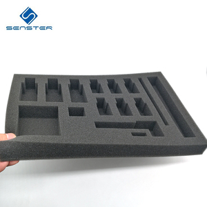 Tùy Chỉnh Mật Độ Cao Đen <span class=keywords><strong>Sponge</strong></span> Foam <span class=keywords><strong>Sheet</strong></span> Tray Cho Ống Thử Nghiệm Chèn Với Lỗ - Product Image 2
