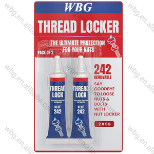 กาวล็อคเกลียวชนิดแอนาโรบิก สีน้ำเงิน สีแดง  WBG 271 272 242 243  แรงยึดติดปานกลาง แข็งแรง แห้งเร็ว ทนน้ำมัน - Product Image 1