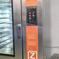 Four à vapeur combiné commercial durable à 6 niveaux avec élément chauffant SIS, fonction de nettoyage automatique et circulation d'air pour la cuisine en restaurant