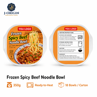 Mie Daging Sapi Beku Pedas 350g Siap Panaskan di Microwave, Makanan Praktis untuk Retail & Private Label