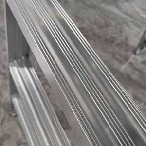 Échelle pliante <span class=keywords><strong>double</strong></span> face en aluminium, capacité de charge 150 kg, pour usage domestique et commercial, directement de l'usine - Product Image 6
