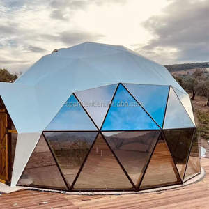 <span class=keywords><strong>Luna</strong></span> Glamping <span class=keywords><strong>Camping</strong></span> haut de gamme Maison dôme en verre de 6m avec partie transparente en verre - Product Image 4