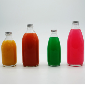 Fresh Apple Juice 2500ml Round Glass Bottle with Alu ROPP Cap 500ml Clear Empty Bottles for <strong>Pear</strong> Juice Drikings - Product Image 1