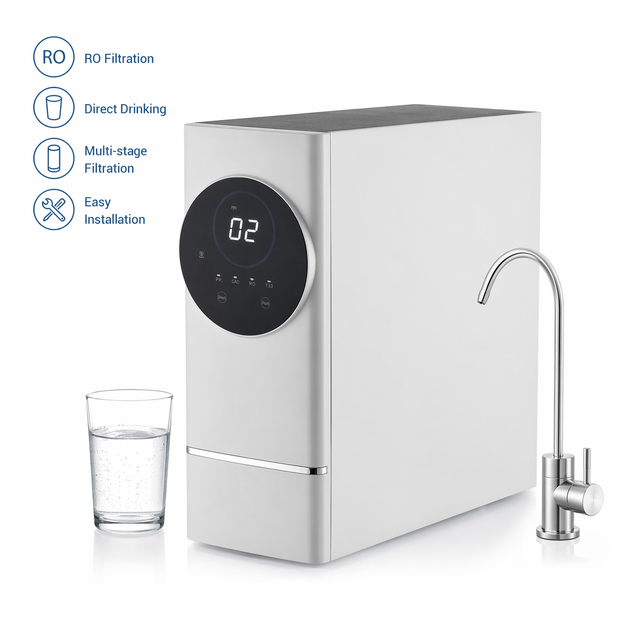 Eco Friendly 4 Stage Tankless Reverse Osmosis Water Filter Under Sink Cabinet RO Purification System For Home Kitchen