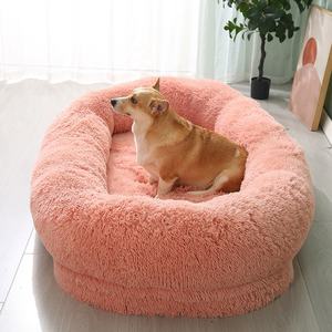 Anjuny 아늑한 부드러운 타원형 애완 동물 침대 편안한 개 고양이 푹신한 패드 최고의 편안함과 휴식 - Product Image 6