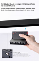 Spot LED encastré en surface 48V 16mm, nouveau design, DALI 0-10V 2.4G ZigBee, système d'éclairage sur rail magnétique pour salon