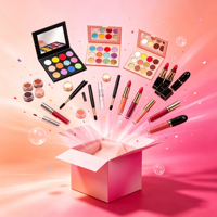 Coffret Cadeau Maquillage Personnalisé 5 Pièces – Boîte Mystère Beauté – Cosmétiques Marque Privée : Rouge à Lèvres, Fard à Paupières, Gel Sourcils, Gloss Lèvres, Crayon à Lèvres