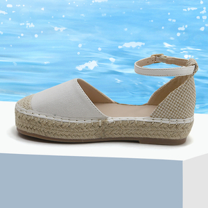 2023 Chickita Tốt Nhất Người Bán Calvin Klein Tái Chế Vải Jeans Espadrilles Cô Gái Của Phẳng Dép - Product Image 2