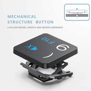Clavier sans fil pliable ultra-fin en aluminium ABS à trois volets avec support pour téléphone - Product Image 3