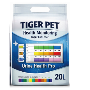 ทรายแมว TIGER PET Health Monitoring ขนาด 20 ลิตร แบบเม็ดกระดาษ ตรวจจับปัสสาวะ วัดค่า pH โปรตีนในเลือด กลูโคส แจ้งเตือนล่วงหน้า - Product Image 2