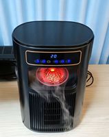 Pemanas Ruangan Graphene PTC dengan Pelembap Udara, Kipas Pemanas Listrik Tenang Berosilasi untuk Kamar Tidur, Ruang Tamu, Musim Dingin