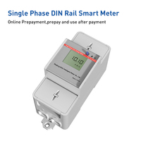 Medidor de Electricidad Inteligente de Alta Precisión con Pantalla LCD para Riel DIN, Monofásico, 60A, 230V, 50Hz, WIFI, Prepago/Postpago, Submedición para Alquiler
