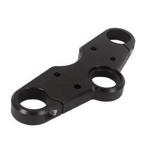 บริการงานกลึง CNC ผลิตแผ่นยึดสามเหลี่ยมโช้คหน้าอะลูมิเนียมสำหรับ <span class=keywords><strong>BMW</strong></span> <span class=keywords><strong>R75</strong></span> R80 R90 R100 - Product Image 2