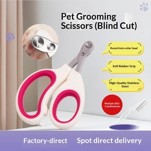 Coupe-ongles pour chats et chiens avec petit trou de guidage, poignée en caoutchouc souple, empêche les saignements et les blessures accidentelles - Outil magique - Product Image 6