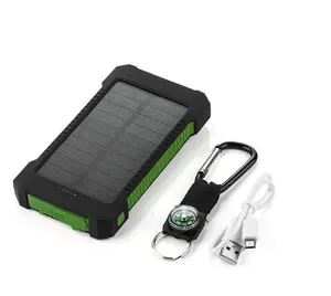 Solar Charger Cell Phone Mobile Solar Power Bank 10000mah Power Bank, high quality power bank solar, camping charger