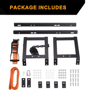 Support de Roue de Secours pour Semi-Remorque AMBITION avec Sangle à Cliquet et Chaîne – Support de Rangement Portable et Réglable pour Pneus de Camion - Product Image 4