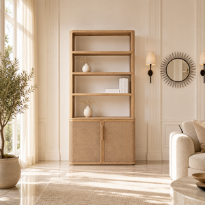 Buffet et vitrine élégants et modernes avec poignées <span class=keywords><strong>en</strong></span> bois sculpté finies à la main et charnières à fermeture amortie pour villa de luxe et maison d'hôtes - Product Image 4