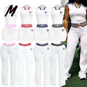 Bekleidungs hersteller Custom Logo Polo Weste Top und Hosen Trainings anzüge Damen bekleidung Rock 2-teiliges Set Resort Wear Damen Sets - Product Image 1