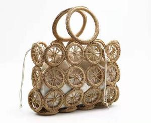 <span class=keywords><strong>2023</strong></span> usine en gros luxe autre sac à main paille dame fourre-tout sac de plage, nouveau design français femme vacances bord de mer sac à main robe - Product Image 3