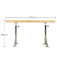 Barre horizontale de barre de ballet en acier autoportative réglable en hauteur