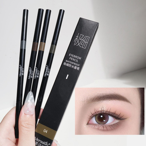Para <span class=keywords><strong>PHOERA</strong></span>, lápiz de cejas retráctil ultradelgado, Micro lápiz de cejas marrón suave para maquillaje de ojos - Product Image 1