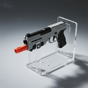 Fábrica Custom Atacado Acrílico Gun Display Model Toy Stand para Retail Tabletops Acrílico pequena arma Stand Model Toy Display - Product Image 3