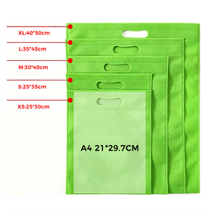 Bolsa <span class=keywords><strong>de</strong></span> Compras Plegable Reutilizable y Ecológica <span class=keywords><strong>de</strong></span> <span class=keywords><strong>Tela</strong></span> No Tejida con Corte en D, Tipo Bolso <span class=keywords><strong>de</strong></span> Mano Reciclable para Supermercado - Product Image 1