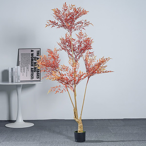 Árbol Artificial Meng Jie Nandina Domestica de 60 cm, Decoración de Interiores, Planta de Estilo Chino - Product Image 1