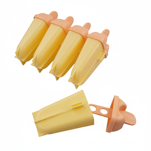 Stampo per ghiaccioli in plastica giallo e pompelmo 5 pezzi per feste estive per il tuo prossimo incontro! - Product Image 2