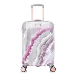 מגמת אופנה מודפסת מחשב חלק לטייל נשיאה על תיק עגלה סט מזוודת מזוודות