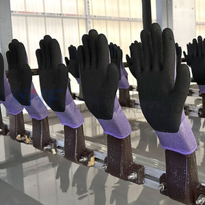 Marchio sabbioso immersione linea guanto di sicurezza che fa macchina prodotto efficiente nel settore della produzione di guanti - Product Image 1