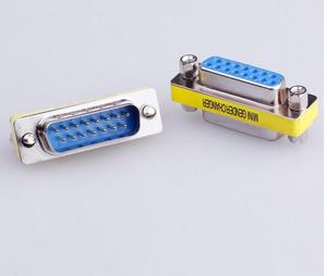 Alta calidad Db15 macho <span class=keywords><strong>a</strong></span> Db15 hembra <span class=keywords><strong>cambiador</strong></span> <span class=keywords><strong>de</strong></span> género azul, mini adaptador <span class=keywords><strong>de</strong></span> extensión VGA - Product Image 1