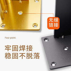 Aluminum Alloy Furniture Legs 8cm 10cm 12cm 15cm 18cm 20cm 25cm 30cm <b>Matte</b> <b>Black</b> Bright Gold Cabinet Hardware Minimalist Design - Product Image 2
