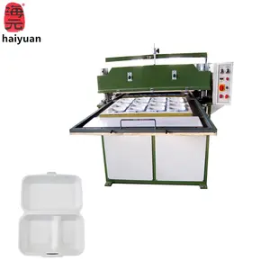 LOW PRICE NEW XPS EPS PET PP PS foam sheet lunch box cutting machine / take away food containers thermoforming vacuum machine