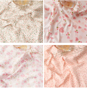 Tessuto di <span class=keywords><strong>Cotone</strong></span> Twill 40s Multicolore con Stampa Floreale per Abiti, Abbigliamento per Bambini e Cucito Fai-da-Te - Product Image 4