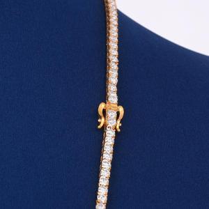 Lab Grown Diamond 925 Sterling <b>Silver</b> Luxury <b>Chain</b> Premium <b>Fine</b> Jewelry for Men and Women Wedding Gift - Product Image 4