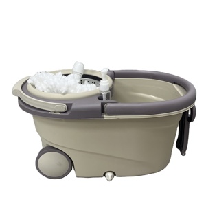 Hot Sale Steel <b>Mop</b> Bucket Set With 360 <b>Spin</b> Cleaning Round Head Swivel Handle Dual Use Dry & Wet for Dirty Water Depart Custom - Product Image 1