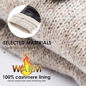 Großhandel stilvolle Schaffell billige Frauen dicken Touchscreen Winter echte Leder handschuhe für den Winter - Product Image 3