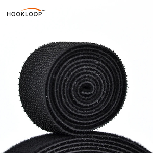 Tùy chỉnh chiều rộng Nylon móc vòng CuộN hỗn hợp polyester đen trắng ngụy trang băng cho thiết bị thể thao carton vải - Product Image 2