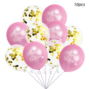 Paquete de 10 Globos de Látex de 12 Pulgadas con Confeti de Sirena Rosa para Cumpleaños, con Cinta Decorativa para Fiestas Temáticas de Princesas <span class=keywords><strong>Sirenas</strong></span> - Product Image 2