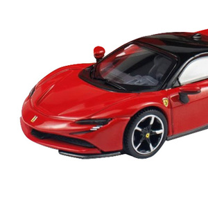 <span class=keywords><strong>BBR</strong></span> 1:64 SF90 alta calidad Diecast nueva llegada 2025 aleación roja puede empujar Metal modelo coche niño coleccionables - Product Image 3