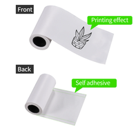 Harga pabrik gulungan stiker kertas termal perekat sendiri kertas Printer Mini 57*25mm putih