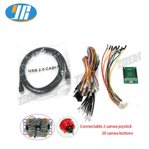 Xinmotek DIY Game Controller <b>USB</b> Zero Delay Board With Joystick Dual <b>Player</b> PS3 Raspberry Pi Coin Operated Games Arcades Type 32 - Product Image 3