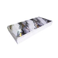 Venta al por mayor de PVC UV de mármol de alto brillo tablero para la decoración de interiores diseño floral moderno impermeable UV tablero de mármol