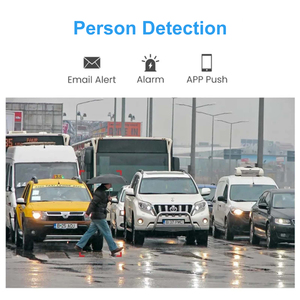 4MP Hybrid Light Turret POE <strong>Camera</strong> Smart Color Night Vision <strong>Wired</strong> <strong>Security</strong> <strong>Camera</strong> Outdoor with Microphone IP67 Weatherproof 512G - Product Image 2