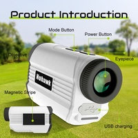 Télescope d'enquête Instruments numériques Télémètre laser Télémètre de golf de charge USB pour la chasse au golf